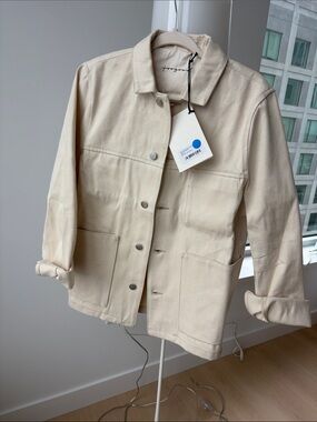 Toogood The Carpenter Jacket Organic Denim Raw Ecru